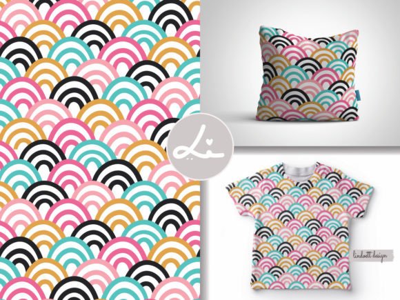 Download Colorful Abstract Fish Scales Pattern - Premium Bundle