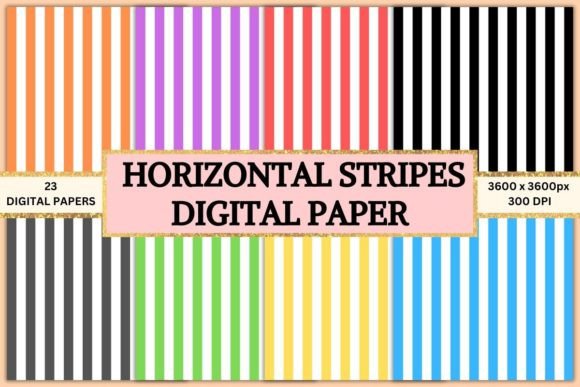 Download Horizontal Stripes Digital Papers - Horizontal stripes Collection